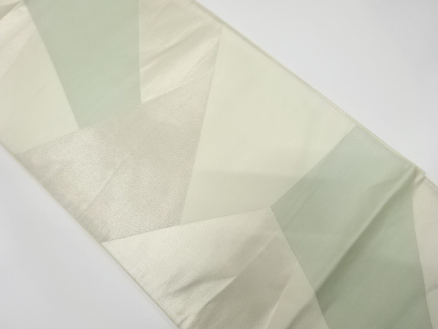 JAPANESE KIMONO / ANTIQUE FUKURO OBI / SILK / WOVEN ABSTRACT STONE PAVEMENT